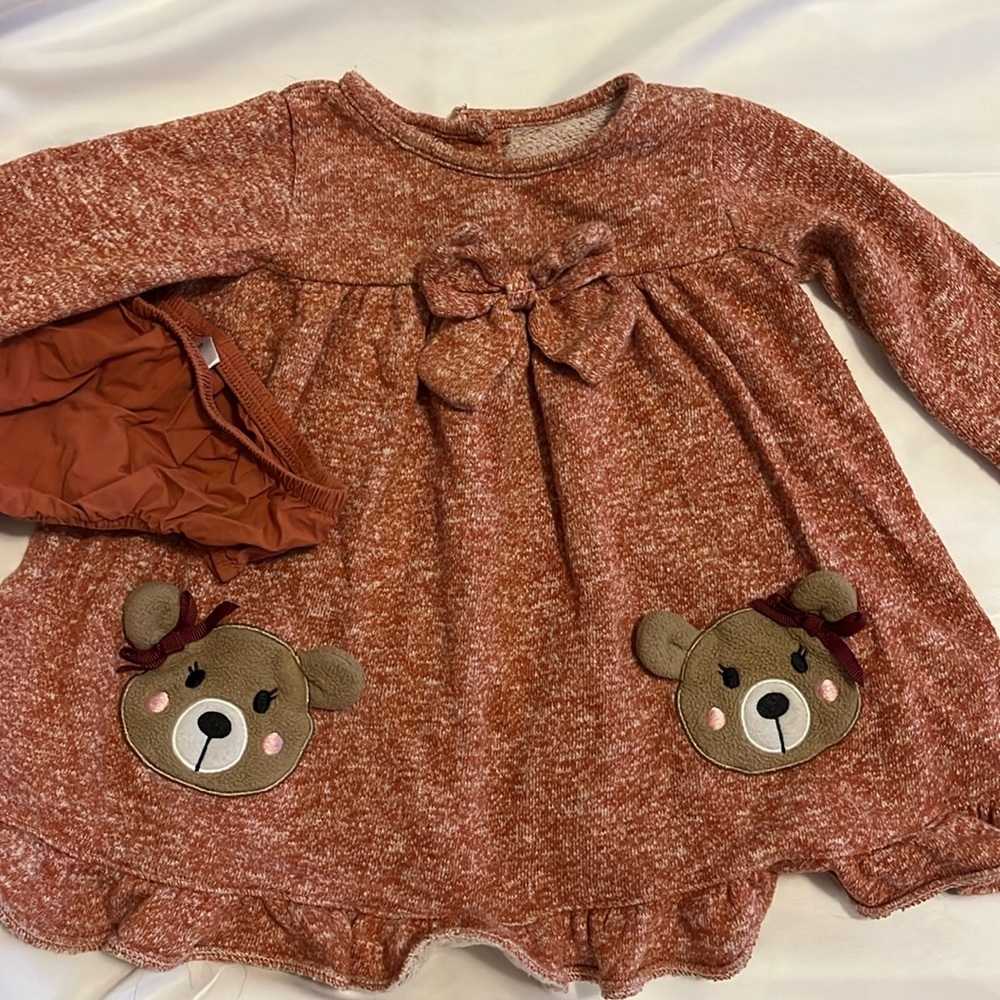 70% cotton winter fall / winter dress